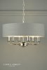 Żyrandol Niklowy Z Abażurem LAURA ASHLEY SORRENTO LA3668938-Q DAR LIGHTING